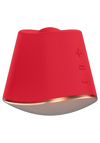 Shots Toys Elegance Dazzling Rotating & Vibrating Clitoral Stimulator Red