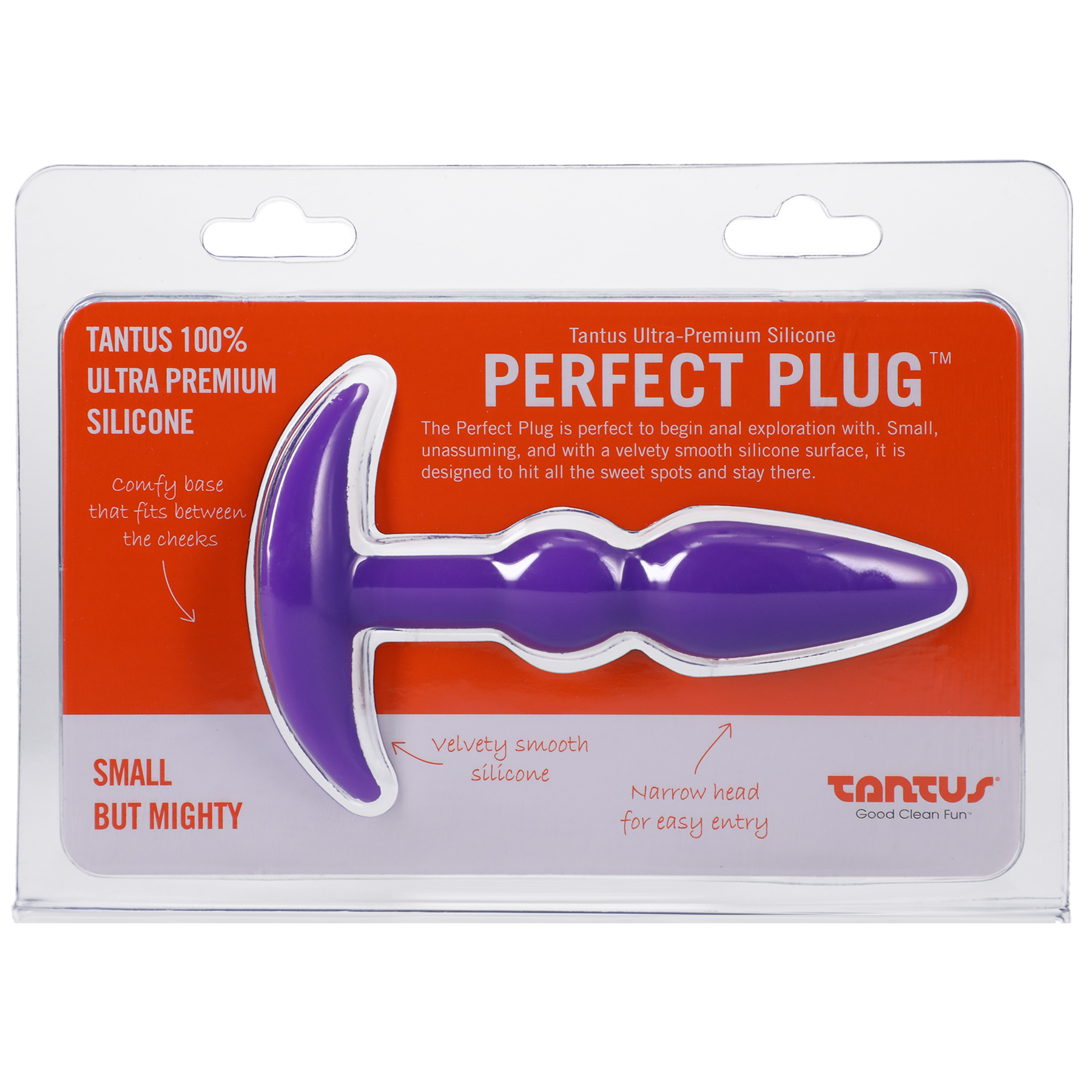 Tantus Silicone Perfect Butt Plug Purple