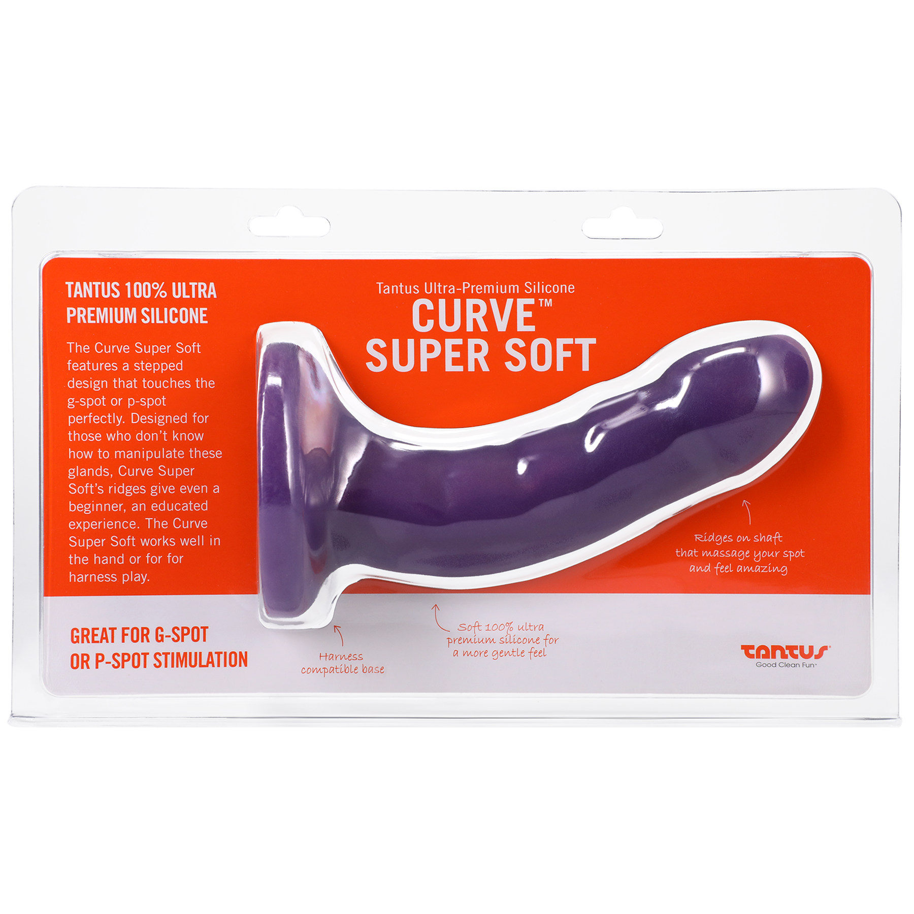 Tantus Silicone Curve Dildo Amethyst