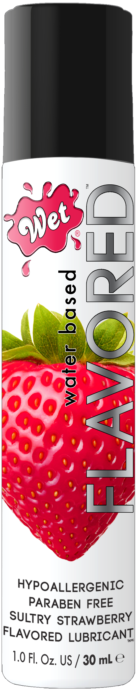 Wet® Flavored™ Sexy Strawberry 1 Fl. Oz./30mL