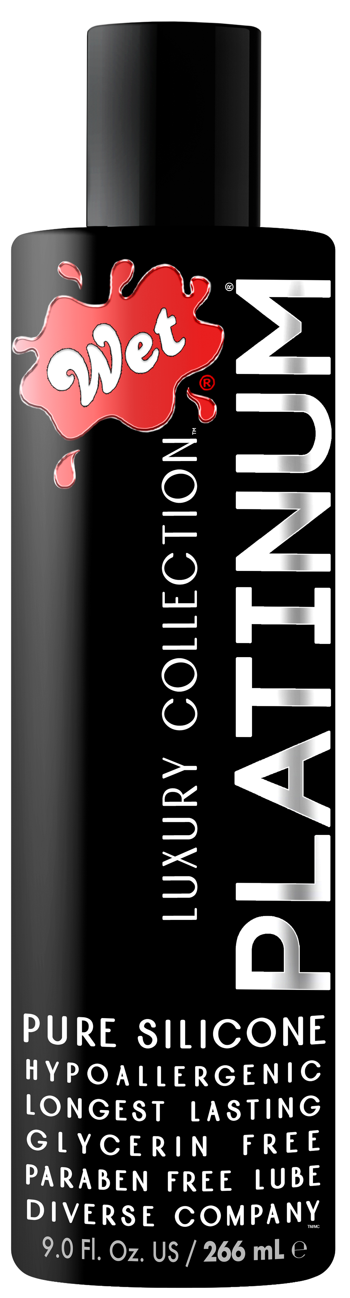Wet Platinum Silicone Based Sex Lube 9 Ounce 