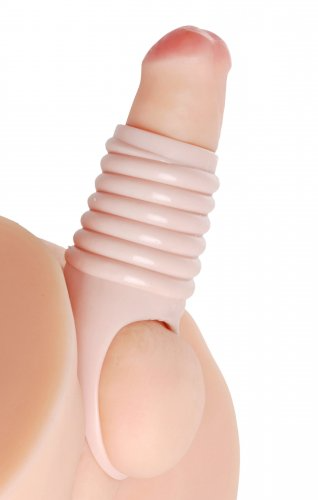 XR SM Really Ample Ribbed Penis Enhancer Sheath