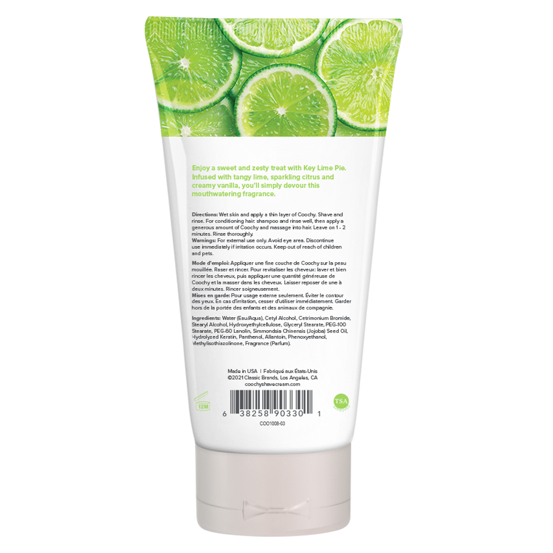 3.4oz COOCHY SHAVE CREAM Key Lime Pie