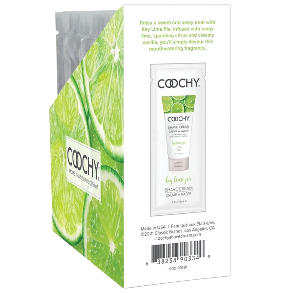 COOCHY Oh So Smooth Shave Cream Key Lime Pie 24pc - FOIL