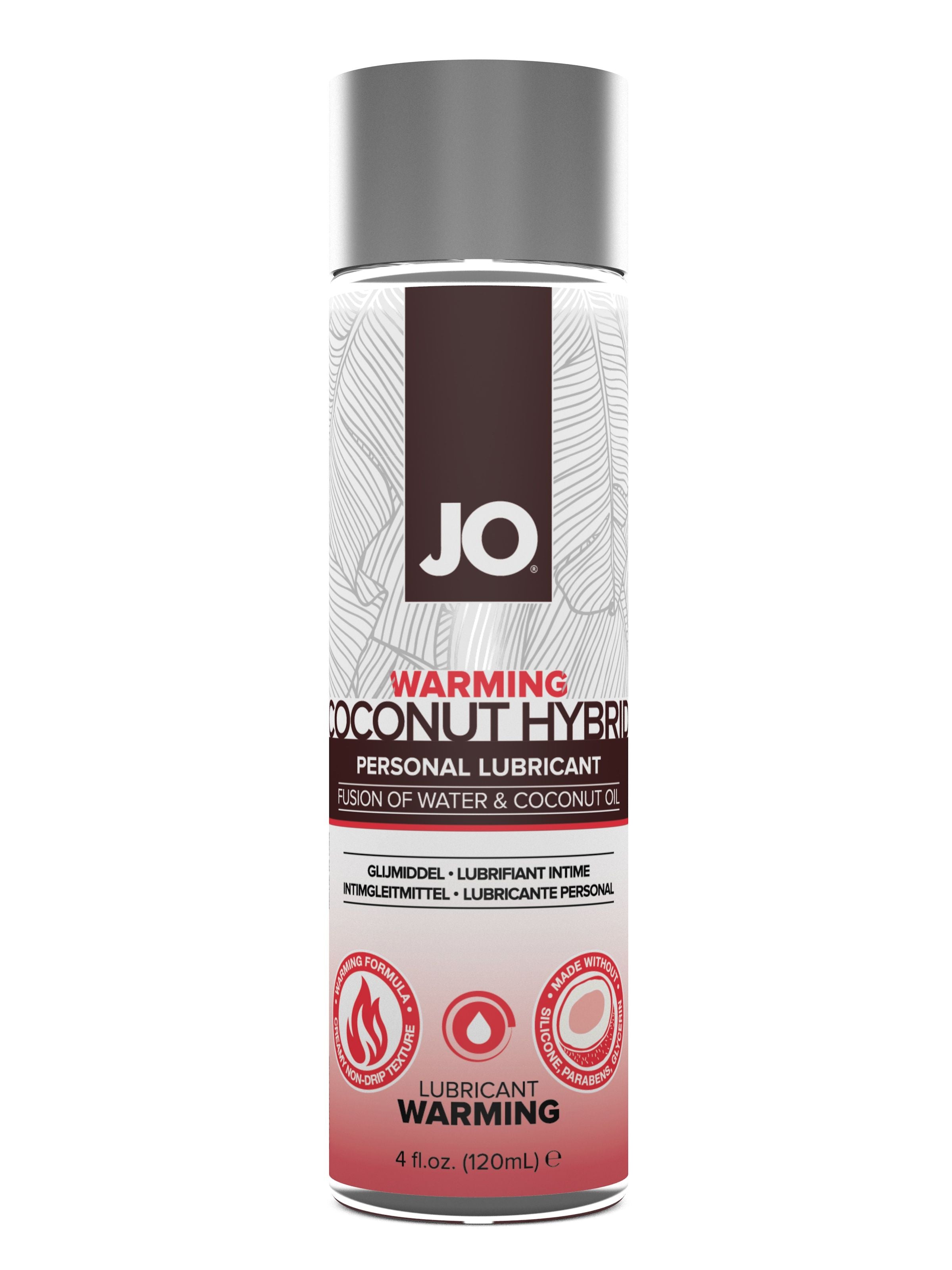 JO Silicone Free Hybrid - Warming - Lubricant 4 floz / 120 mL