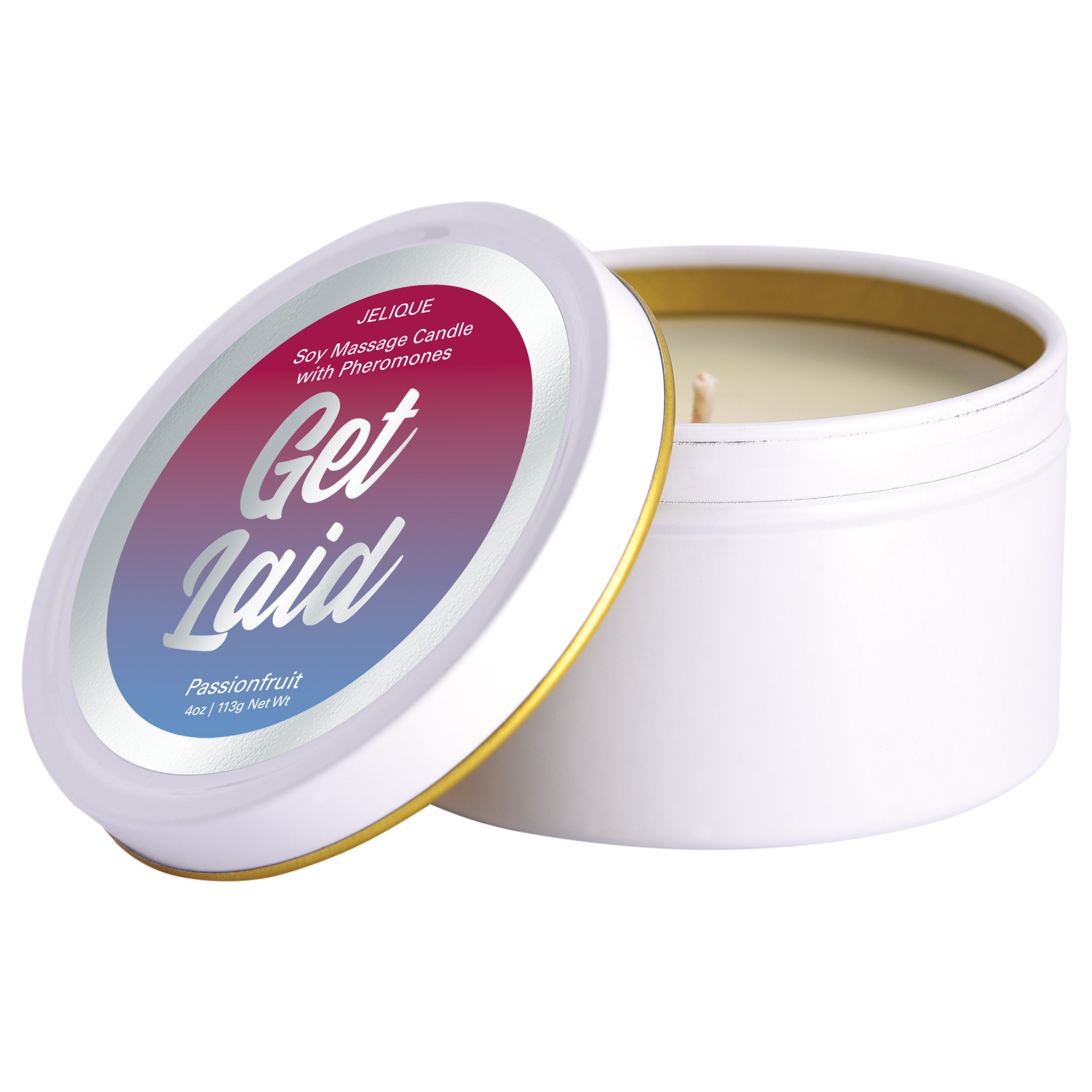 SOY MASSAGE CANDLE GET LAID PASSION FRUIT 4 FL OZ