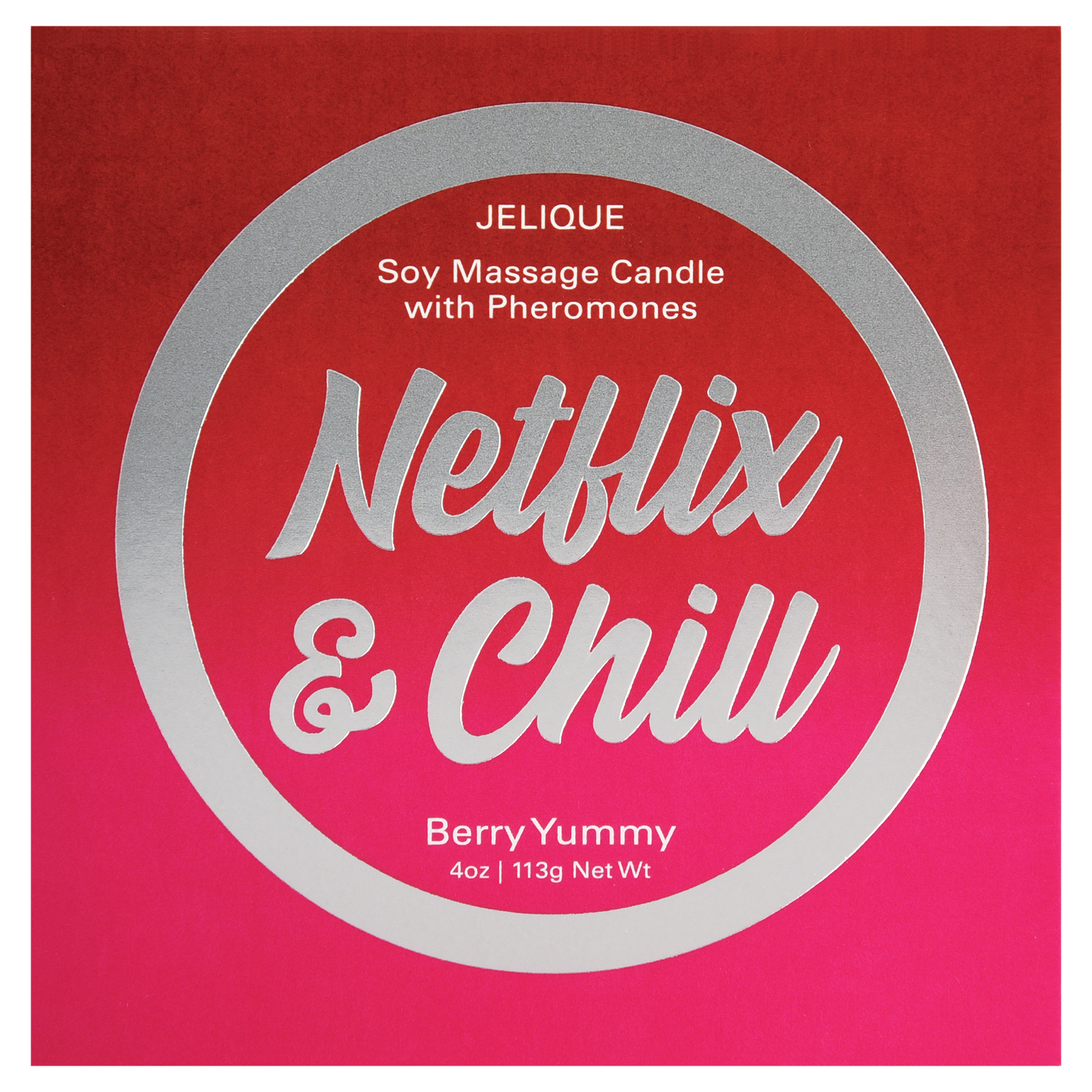 SOY MASSAGE CANDLE NETFLIX & CHILL BERRY YUMMY 4 FL OZ